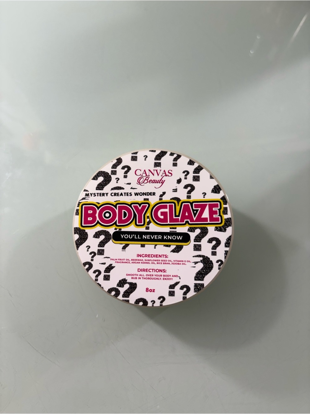 NEW Canvas Beauty You’ll Never Know Body Glaze Full Size 8oz